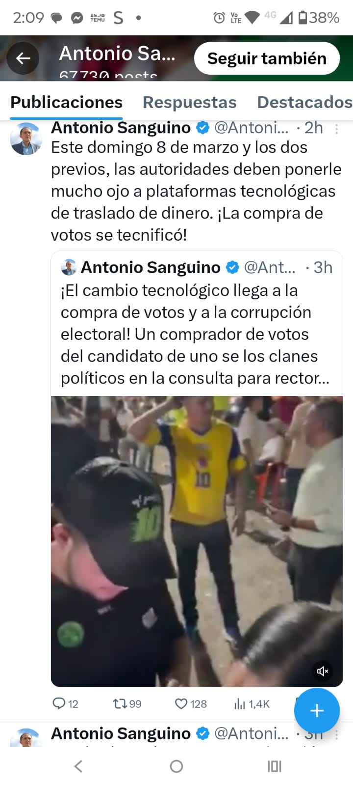 Ministro de Trabajo denuncia compra de voto en consulta estamentaria de la UPC